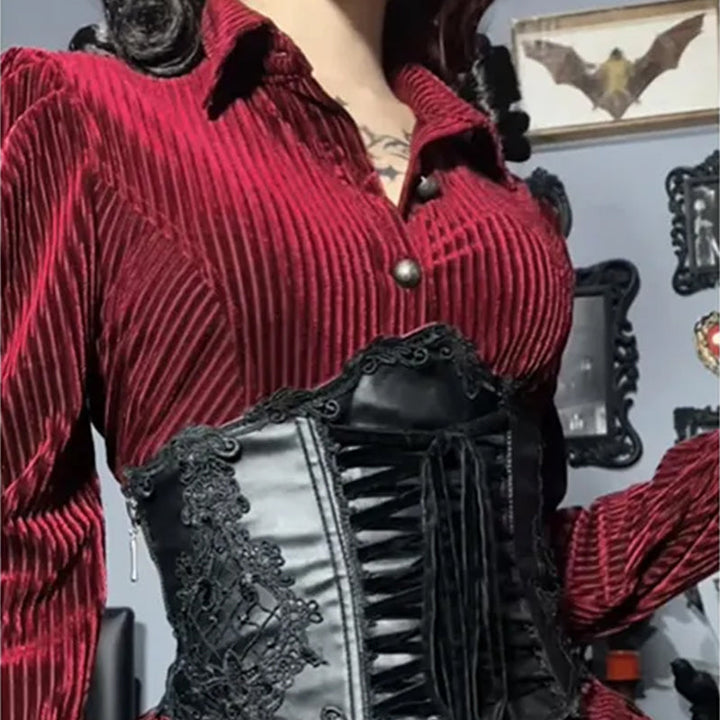 Gothic Velvet Blouse