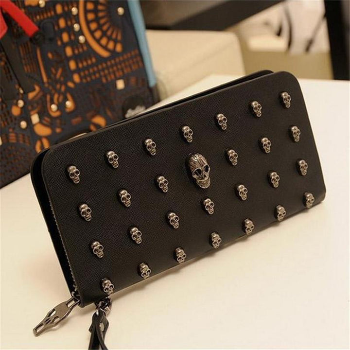 Leather Skull Wallet