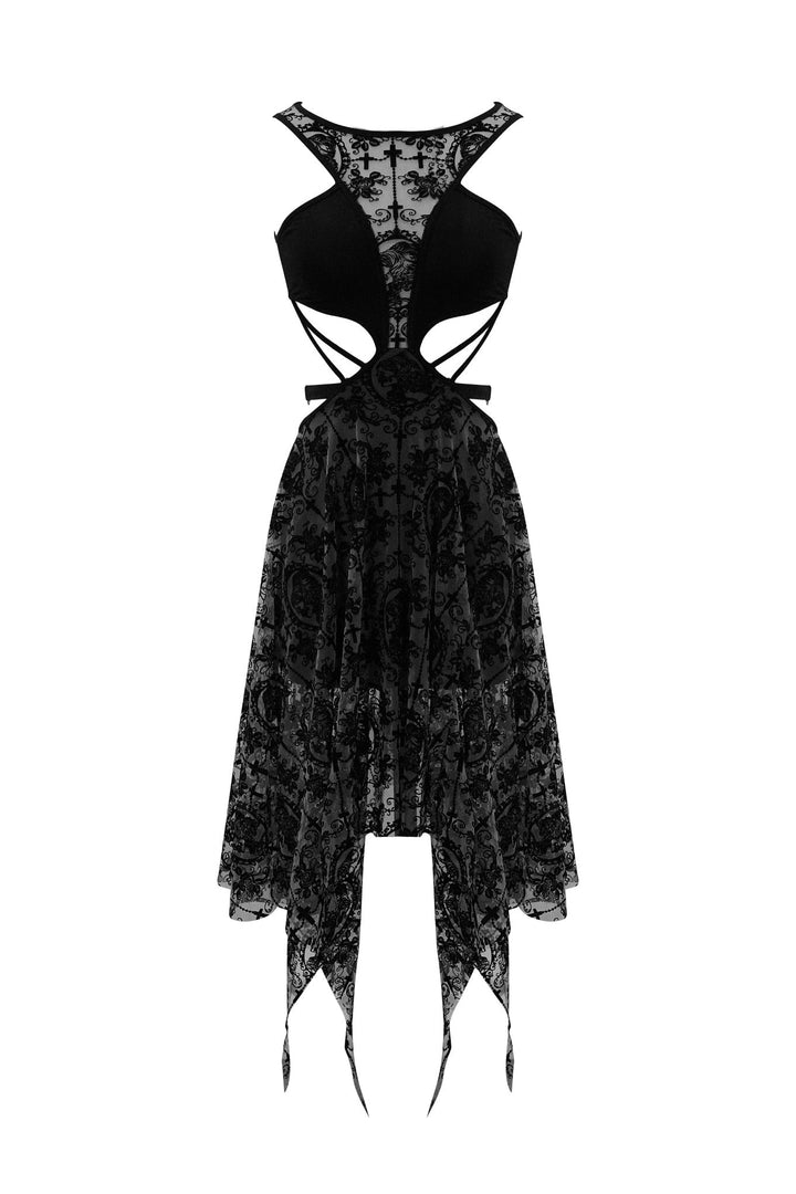 Lace Cameo Butterfly Dress