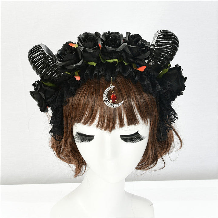 Black Rose Ram Horns