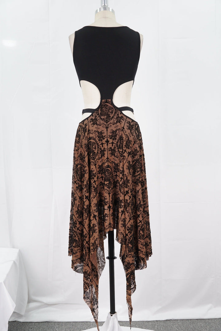 Lace Cameo Butterfly Dress