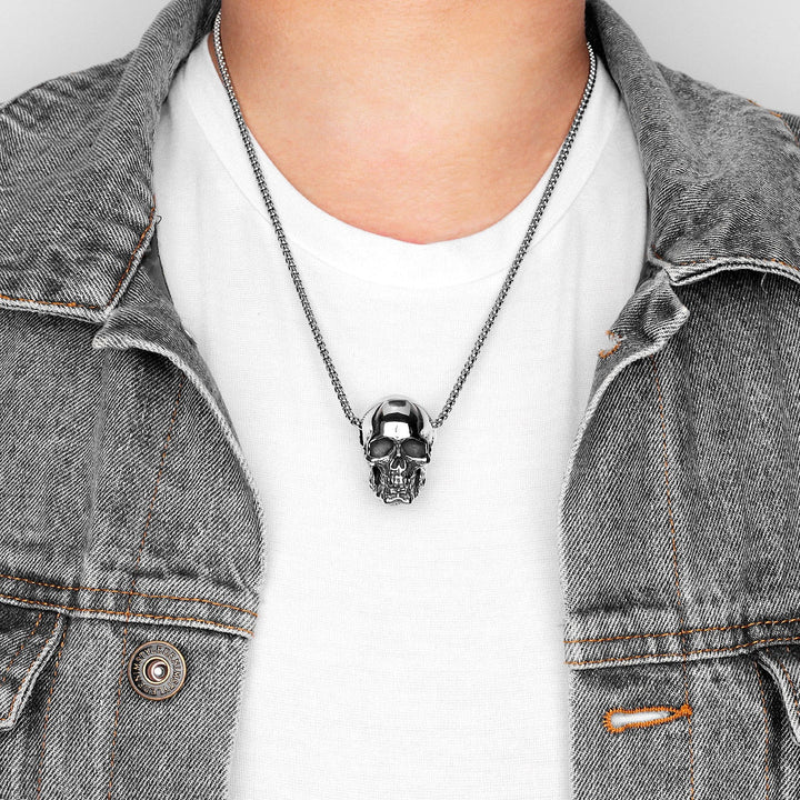 Stainless Steel Skull Necklace