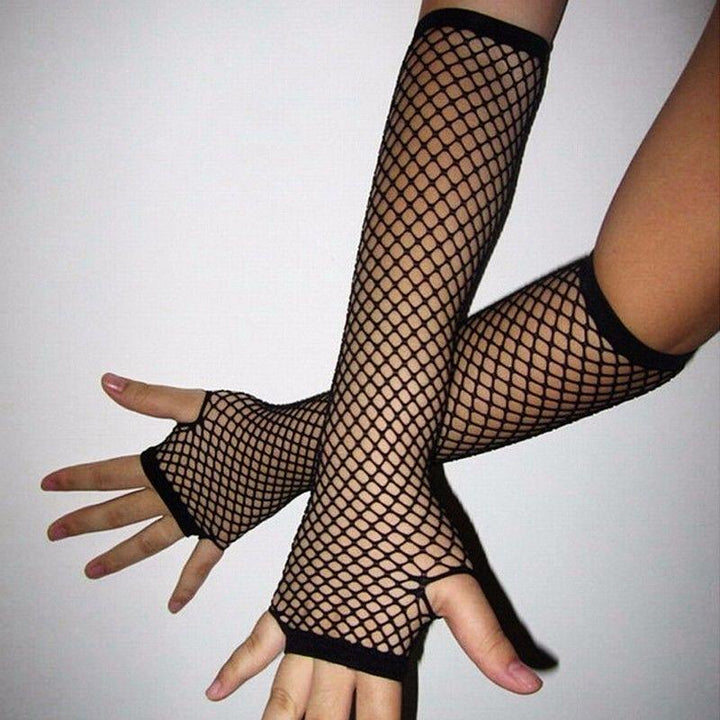 Gothic Fishnet Gloves