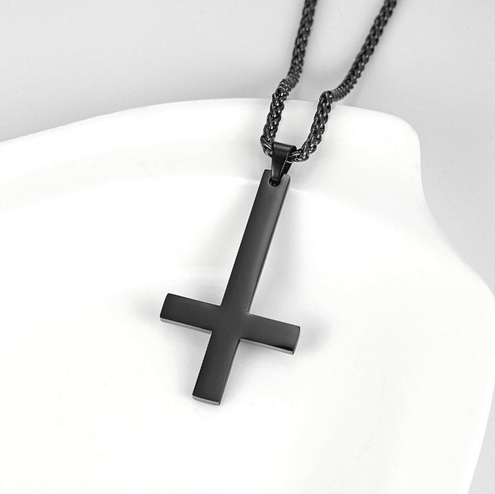 Inverted Cross Necklace