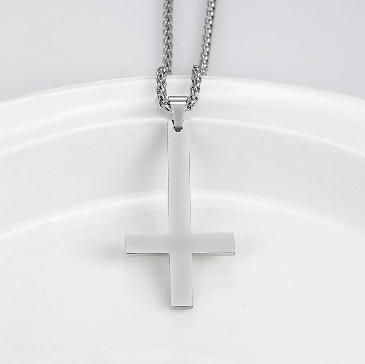 Inverted Cross Necklace