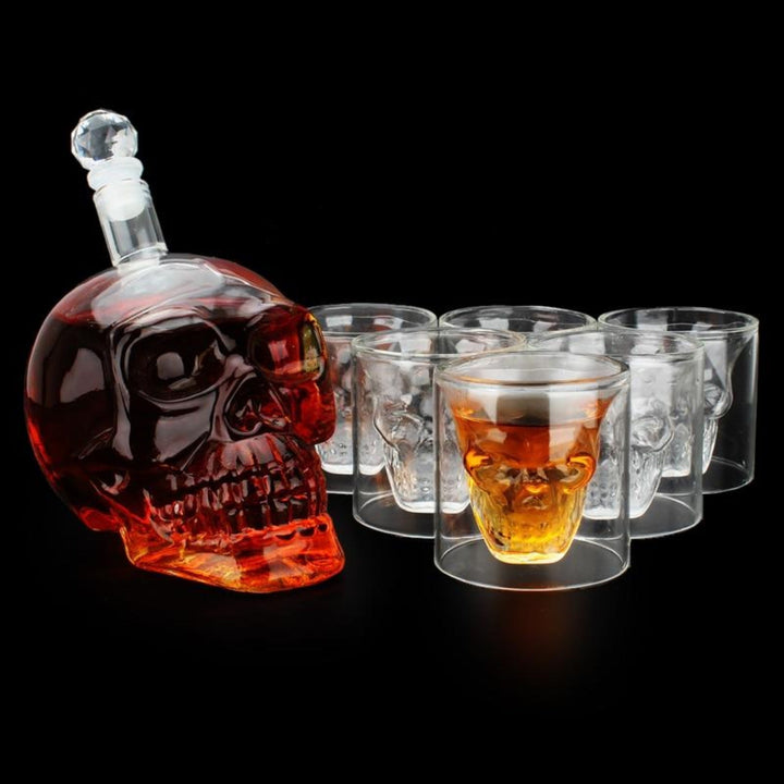 Skull Decanter & Glasses Set