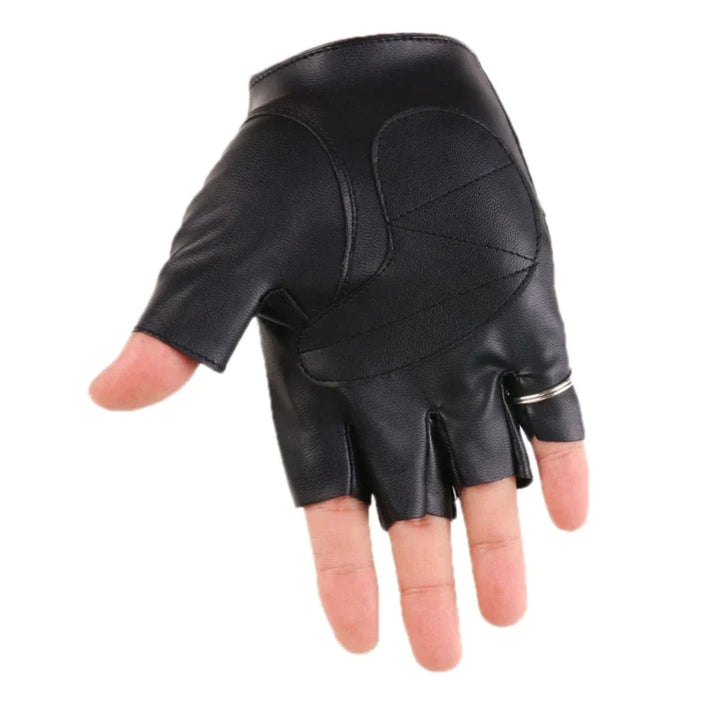 Fingerless Biker Gloves