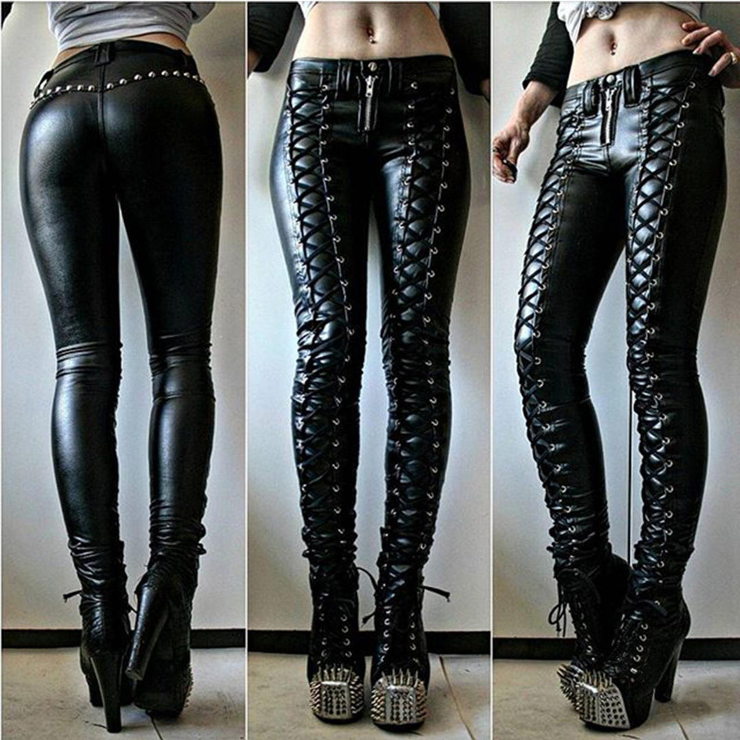 Gothic Lace-Up Pants