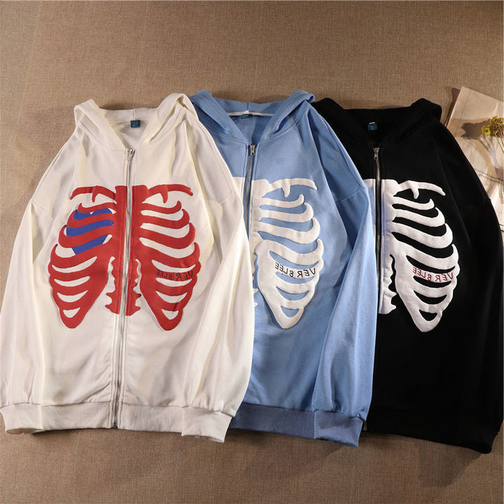 Skeleton Print Hoodie