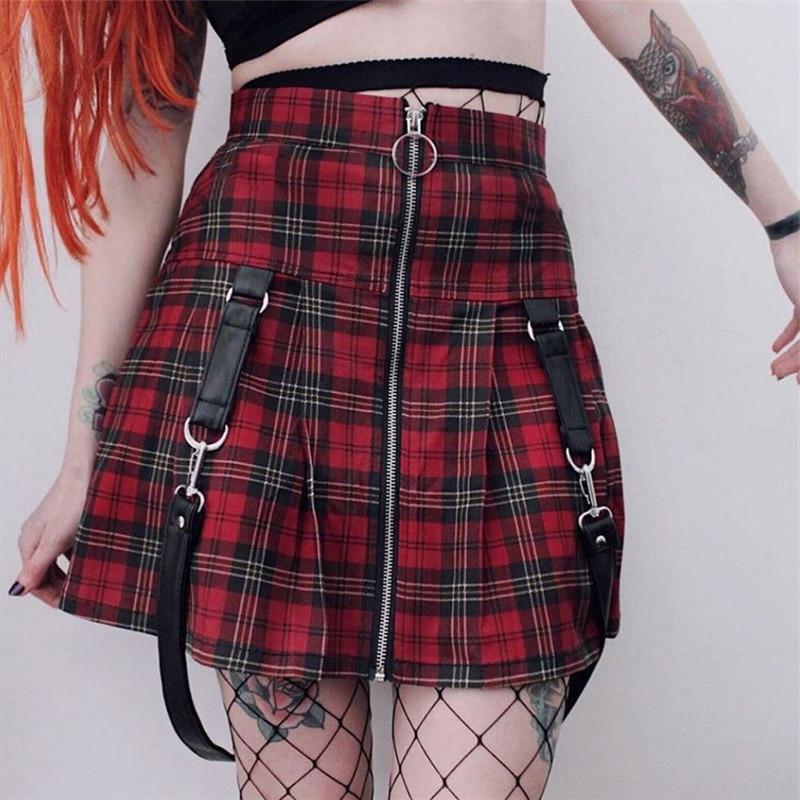 CASUAL PLAID SKIRT