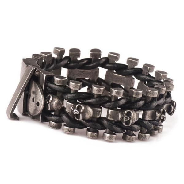 Stainless Steel Skull Bracelet