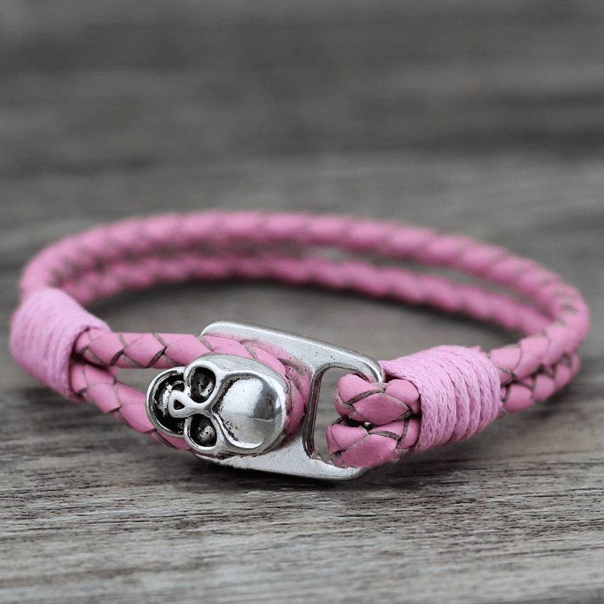 Skull Leather Bracelet