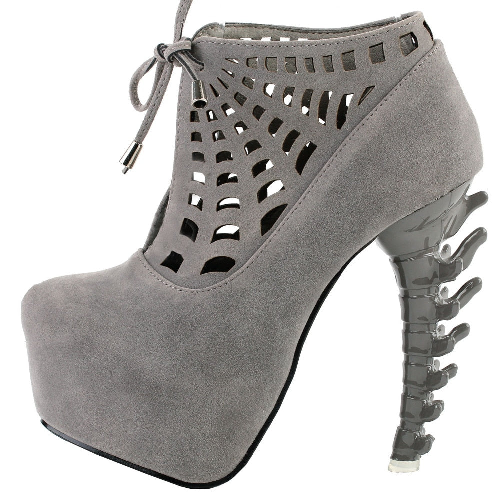 The Spider Bone Heels