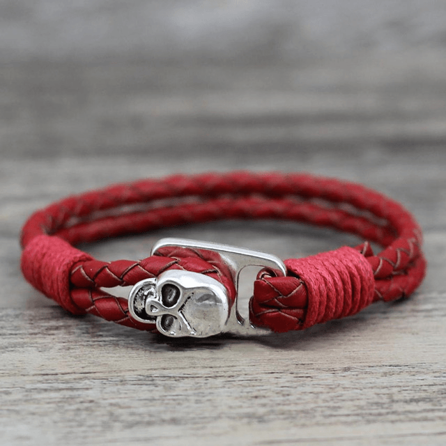 Skull Leather Bracelet