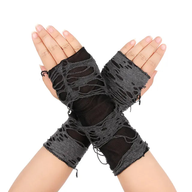 Gothic Fingerless Gloves